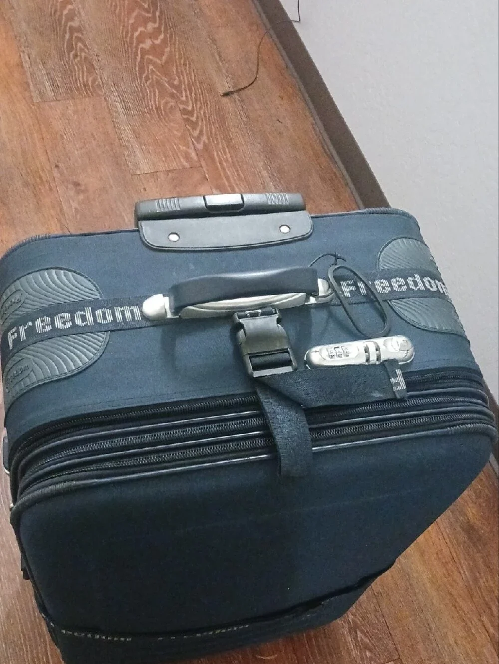 Freedom Dark Blue Hardside Luggage Suitcase